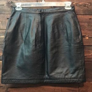 Leather skirt